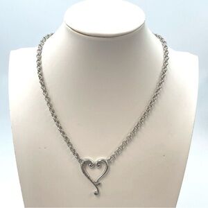 Brighton Adore Me Tuscan Open Heart Silver Necklace